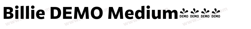 Billie DEMO Medium字体转换